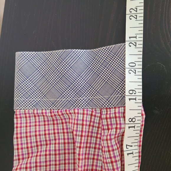 Alexander Mcqueen Stripe Button Down Shirt Plaid Red Gray Size 50 - Picture 13 of 13